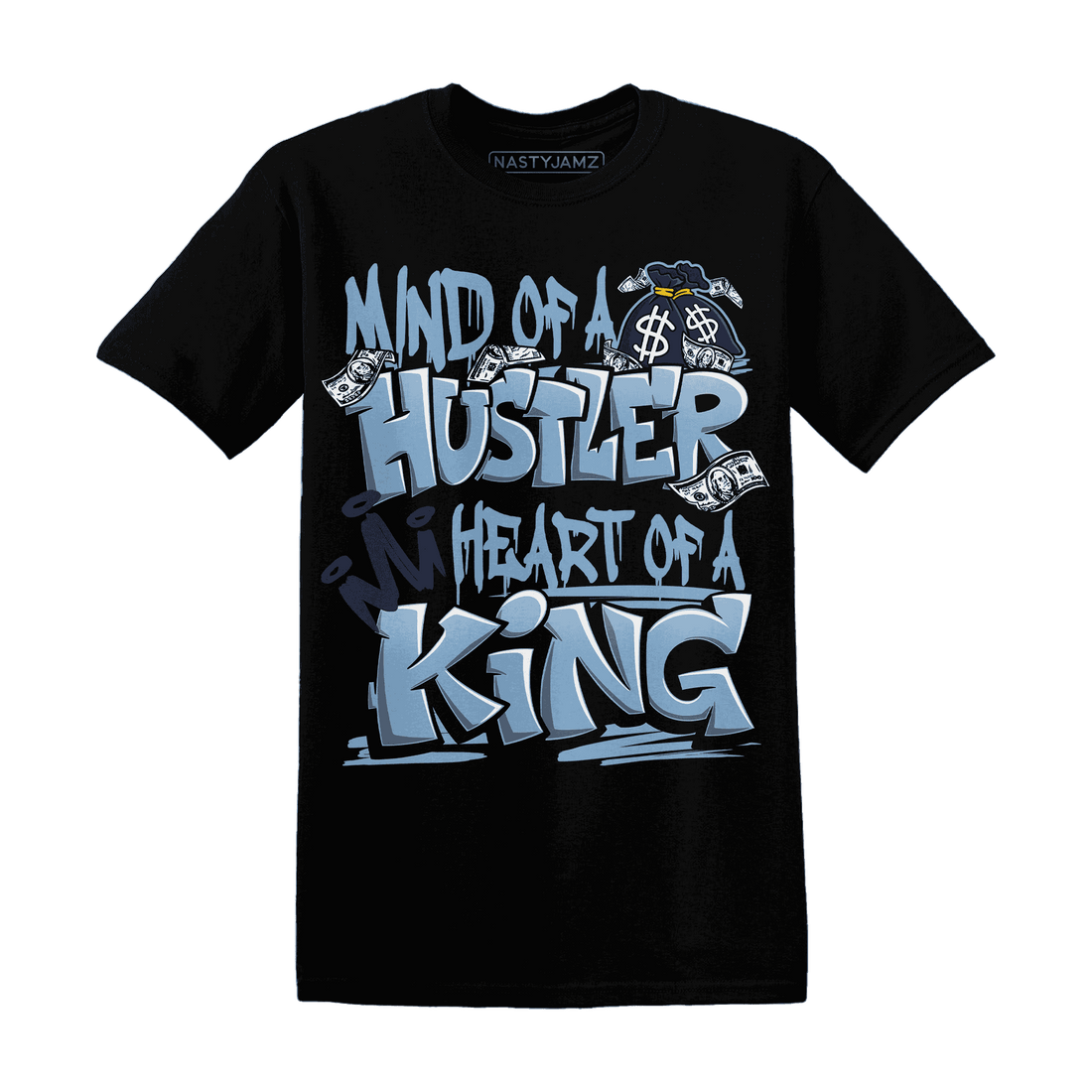 First In Flight 1s T Shirt Match Hustler Heart King - NastyJamz