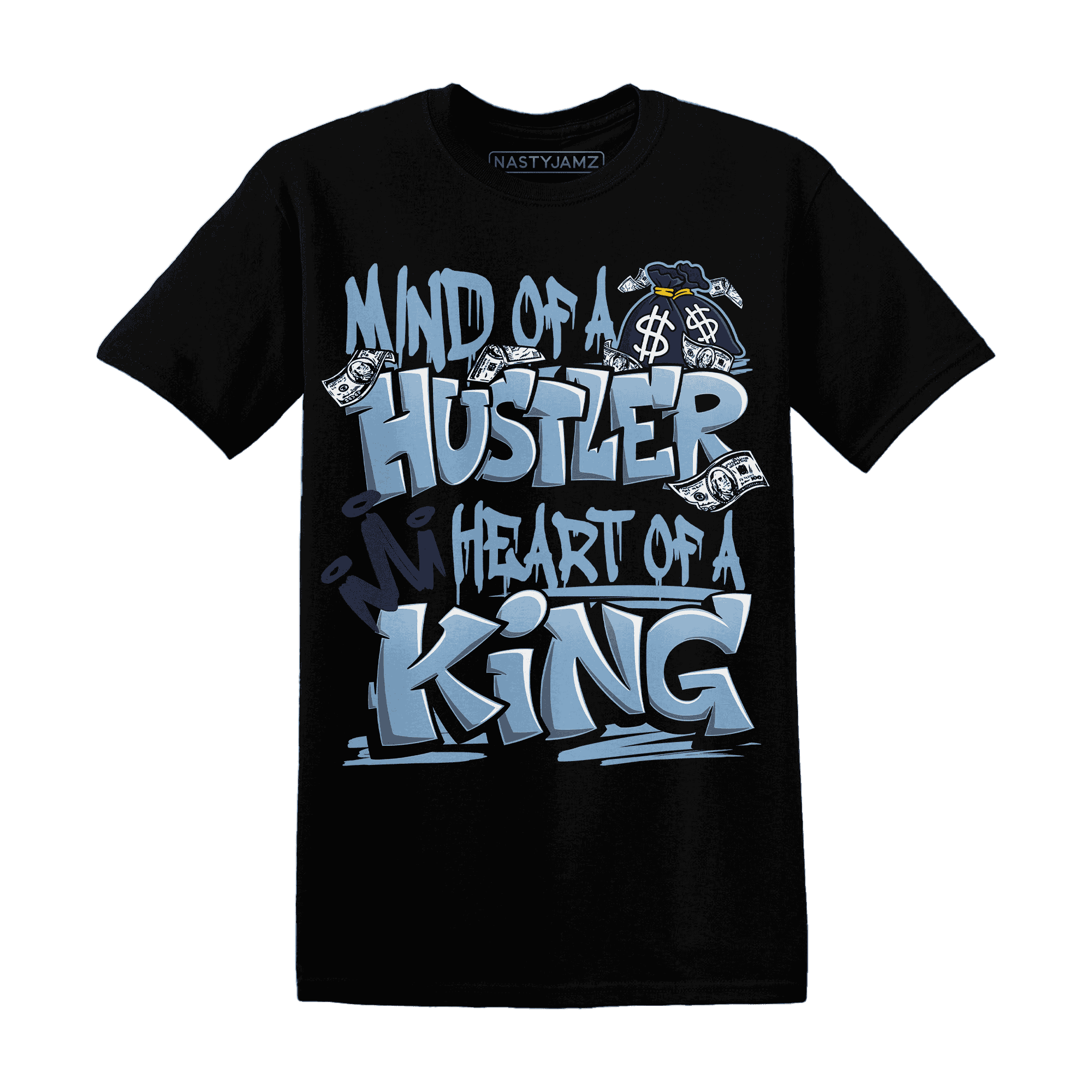 First In Flight 1s T Shirt Match Hustler Heart King - NastyJamz