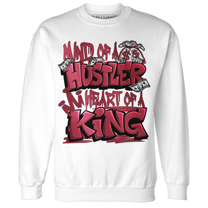 High 85 Metallic Burgundy 1s Sweatshirt Match Hustler Heart King - NastyJamz