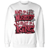 High 85 Metallic Burgundy 1s Sweatshirt Match Hustler Heart King - NastyJamz