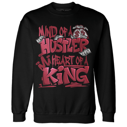 High 85 Metallic Burgundy 1s Sweatshirt Match Hustler Heart King - NastyJamz