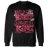 High 85 Metallic Burgundy 1s Sweatshirt Match Hustler Heart King - NastyJamz