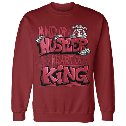 High 85 Metallic Burgundy 1s Sweatshirt Match Hustler Heart King - NastyJamz