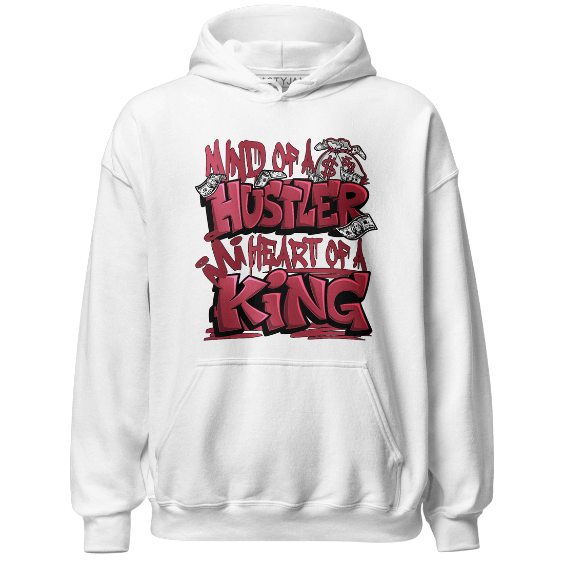 High 85 Metallic Burgundy 1s Hoodie Match Hustler Heart King - NastyJamz