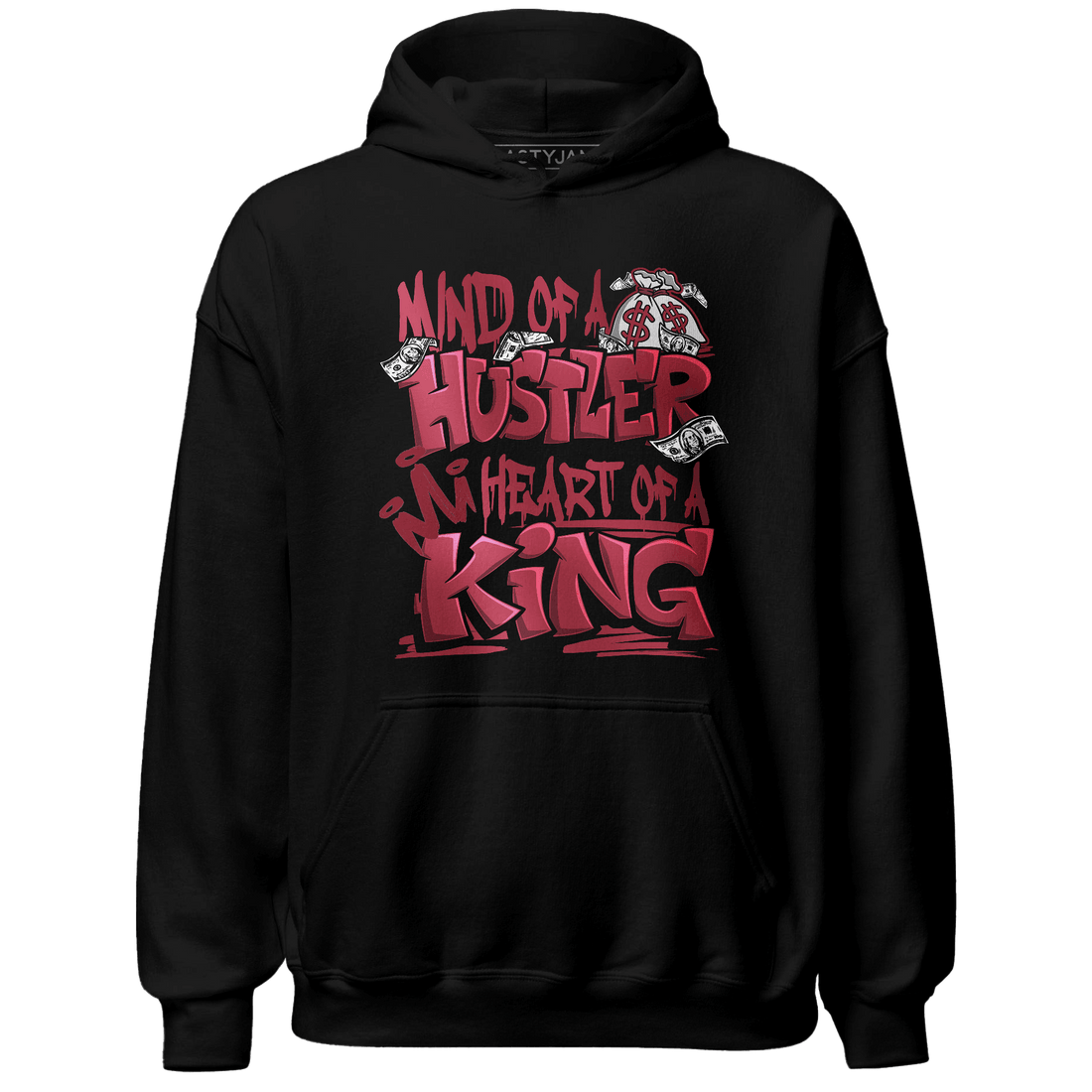 High 85 Metallic Burgundy 1s Hoodie Match Hustler Heart King - NastyJamz