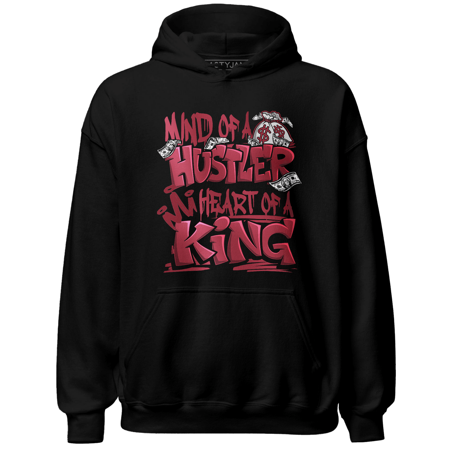 High 85 Metallic Burgundy 1s Hoodie Match Hustler Heart King - NastyJamz
