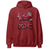 High 85 Metallic Burgundy 1s Hoodie Match Hustler Heart King - NastyJamz