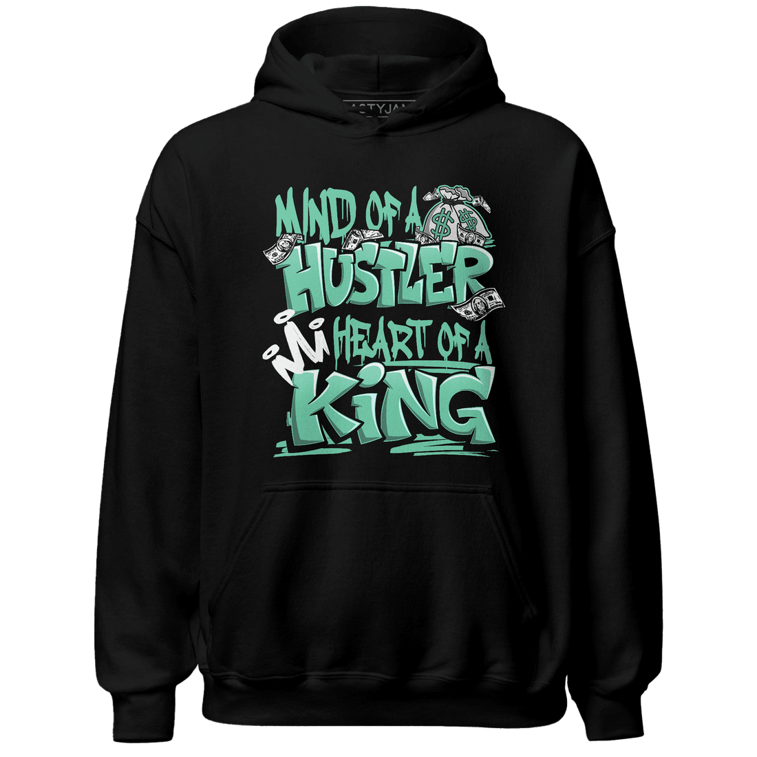 High OG Green Glow 1s Hoodie Match Hustler Heart King - NastyJamz