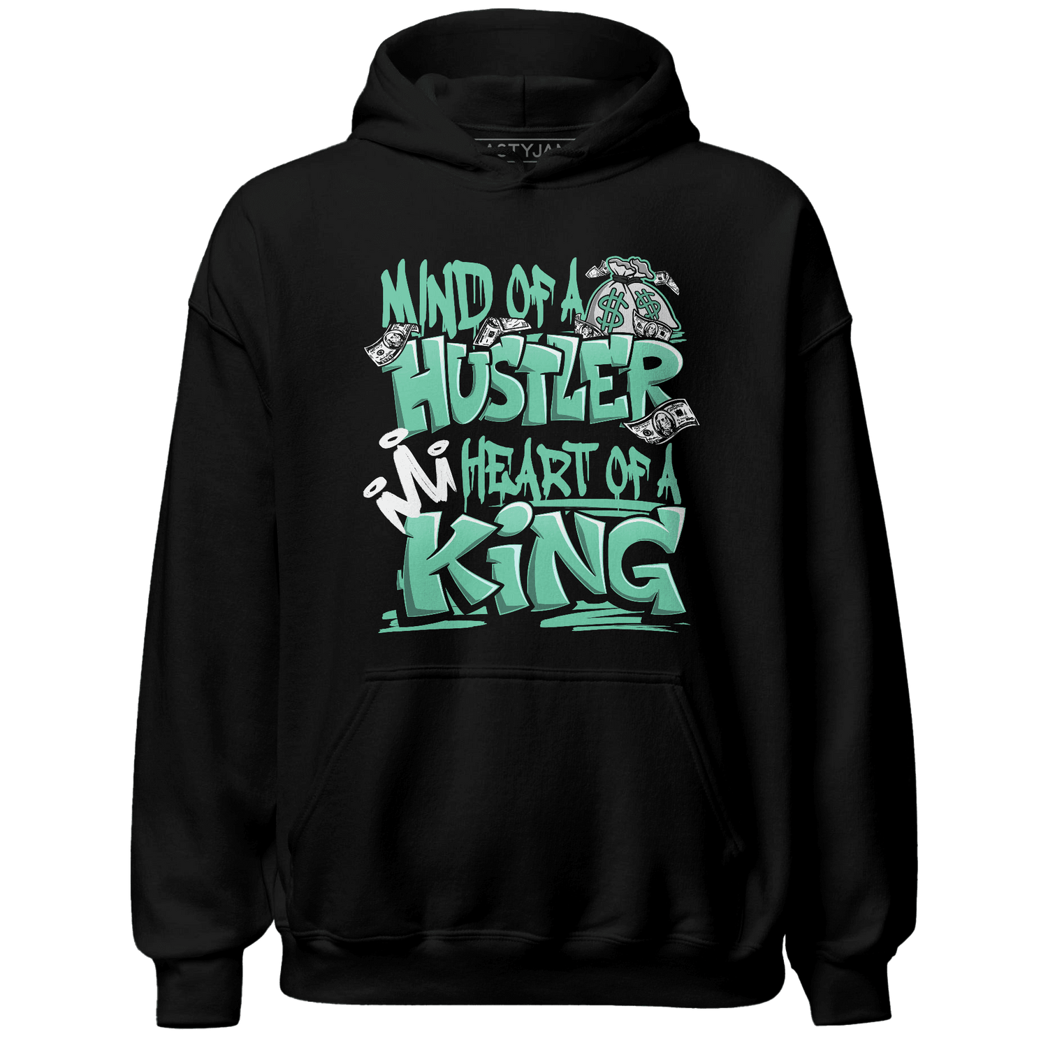 High OG Green Glow 1s Hoodie Match Hustler Heart King - NastyJamz