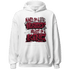 High White Team Red 1s Hoodie Match Hustler Heart King - NastyJamz