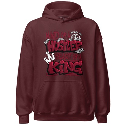 High White Team Red 1s Hoodie Match Hustler Heart King - NastyJamz