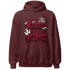 High White Team Red 1s Hoodie Match Hustler Heart King - NastyJamz