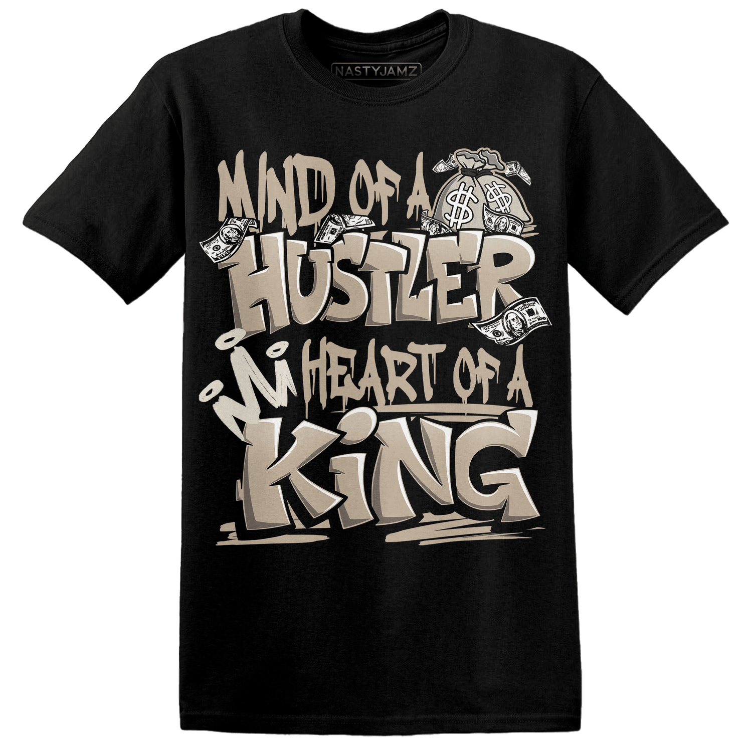 Latte 1s T Shirt Match Hustler Heart King - NastyJamz