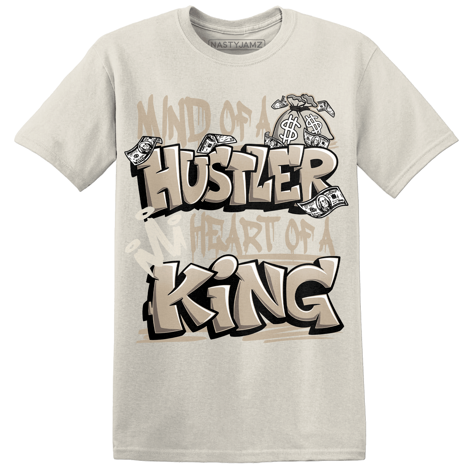 Latte 1s T Shirt Match Hustler Heart King - NastyJamz