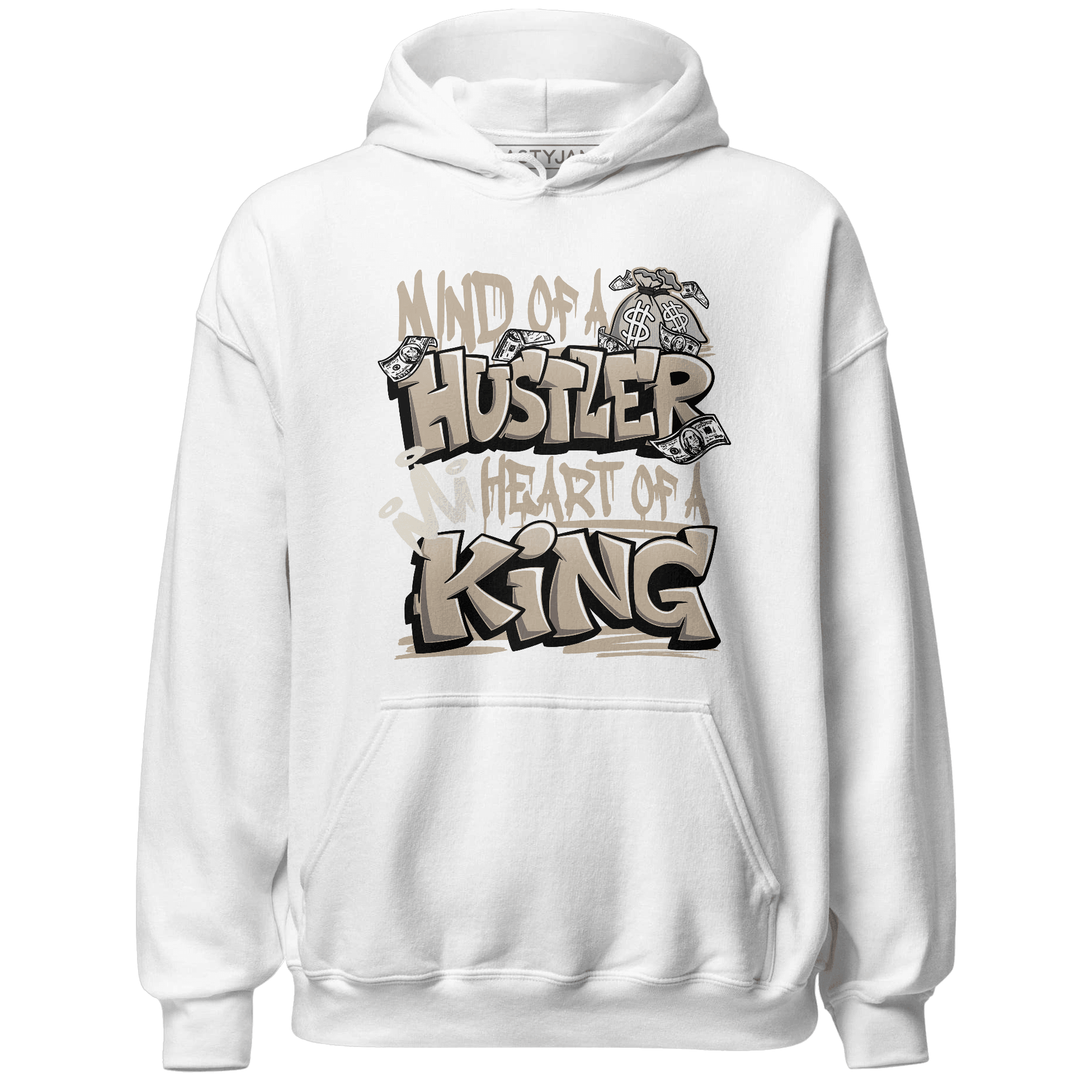 Latte 1s Hoodie Match Hustler Heart King - NastyJamz