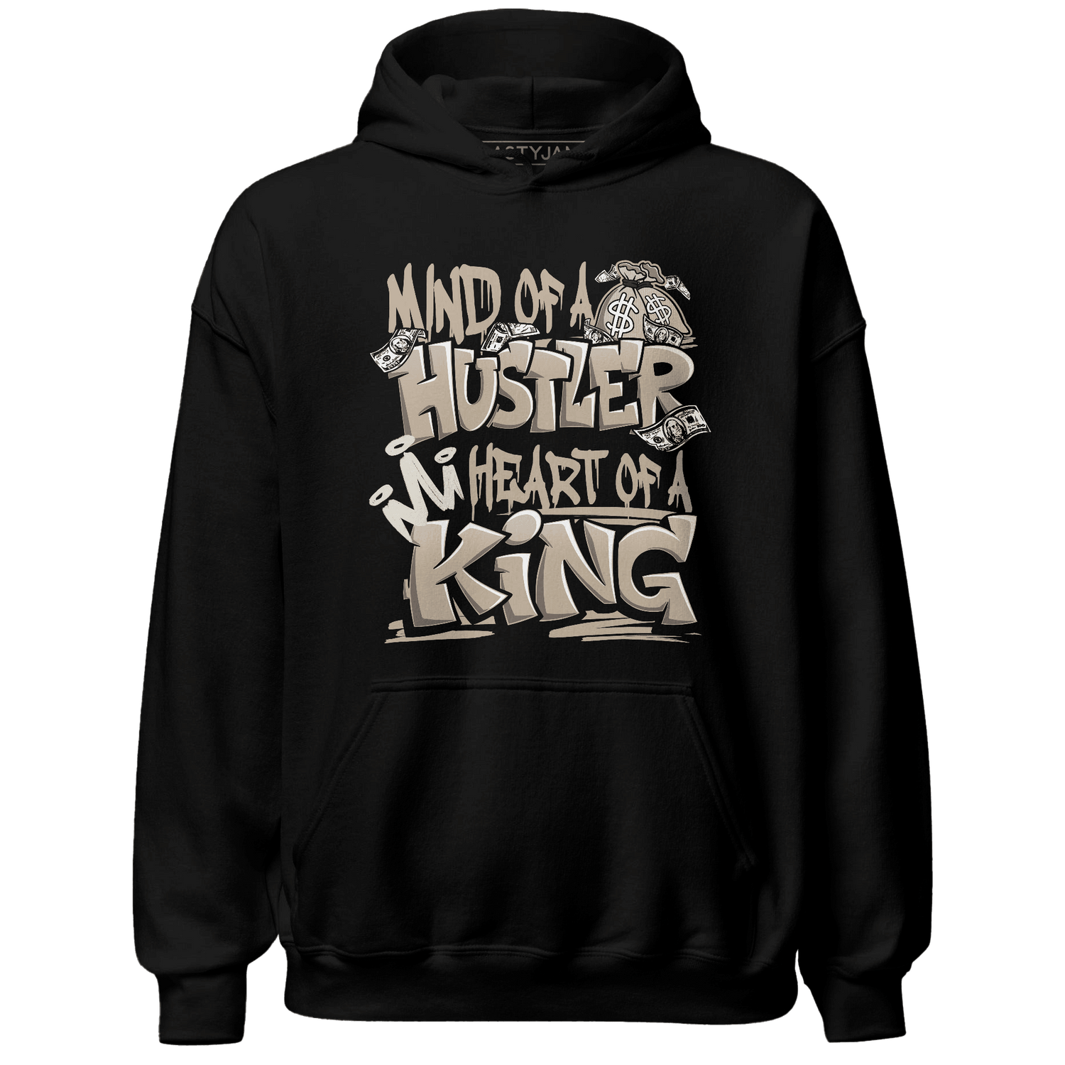 Latte 1s Hoodie Match Hustler Heart King - NastyJamz