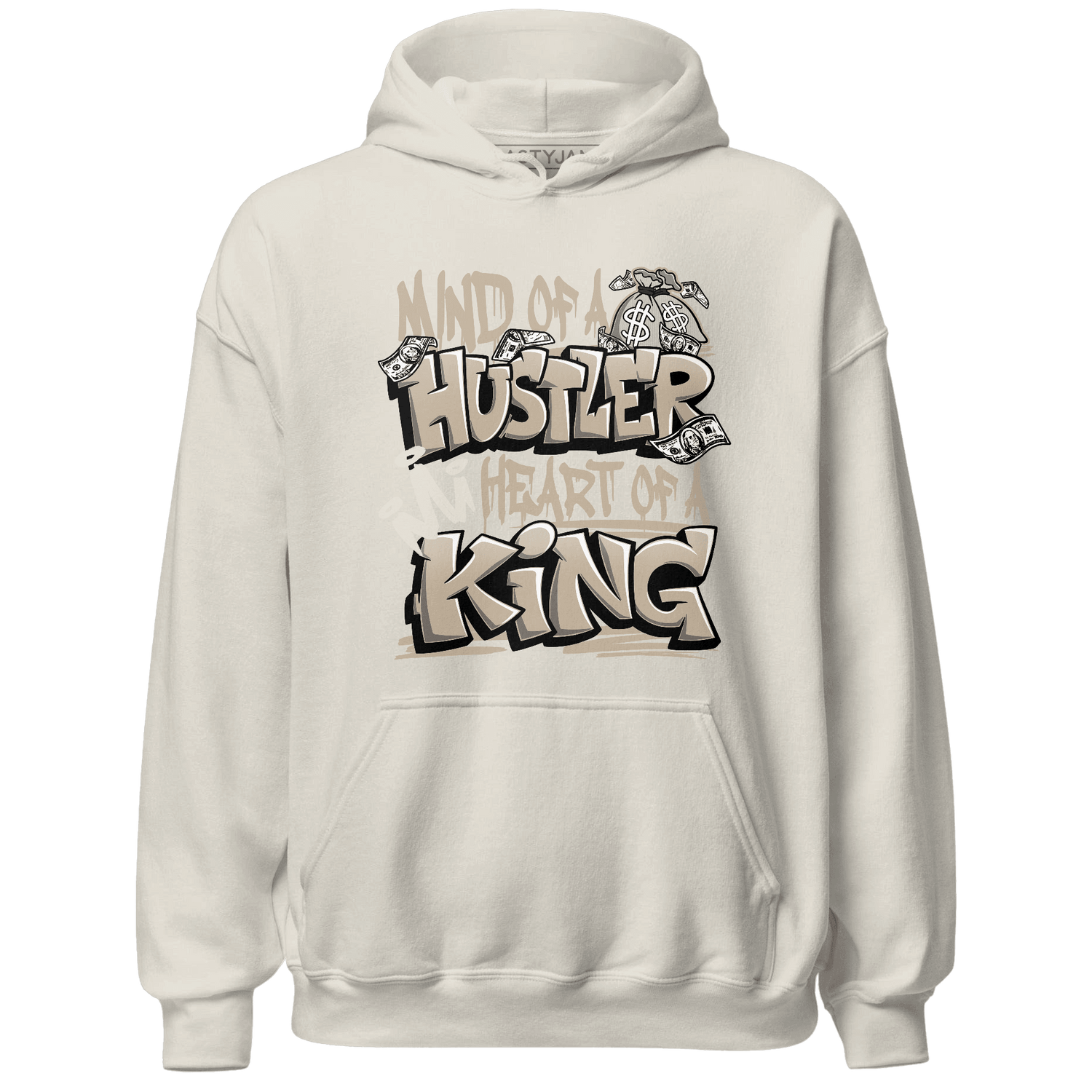 Latte 1s Hoodie Match Hustler Heart King - NastyJamz