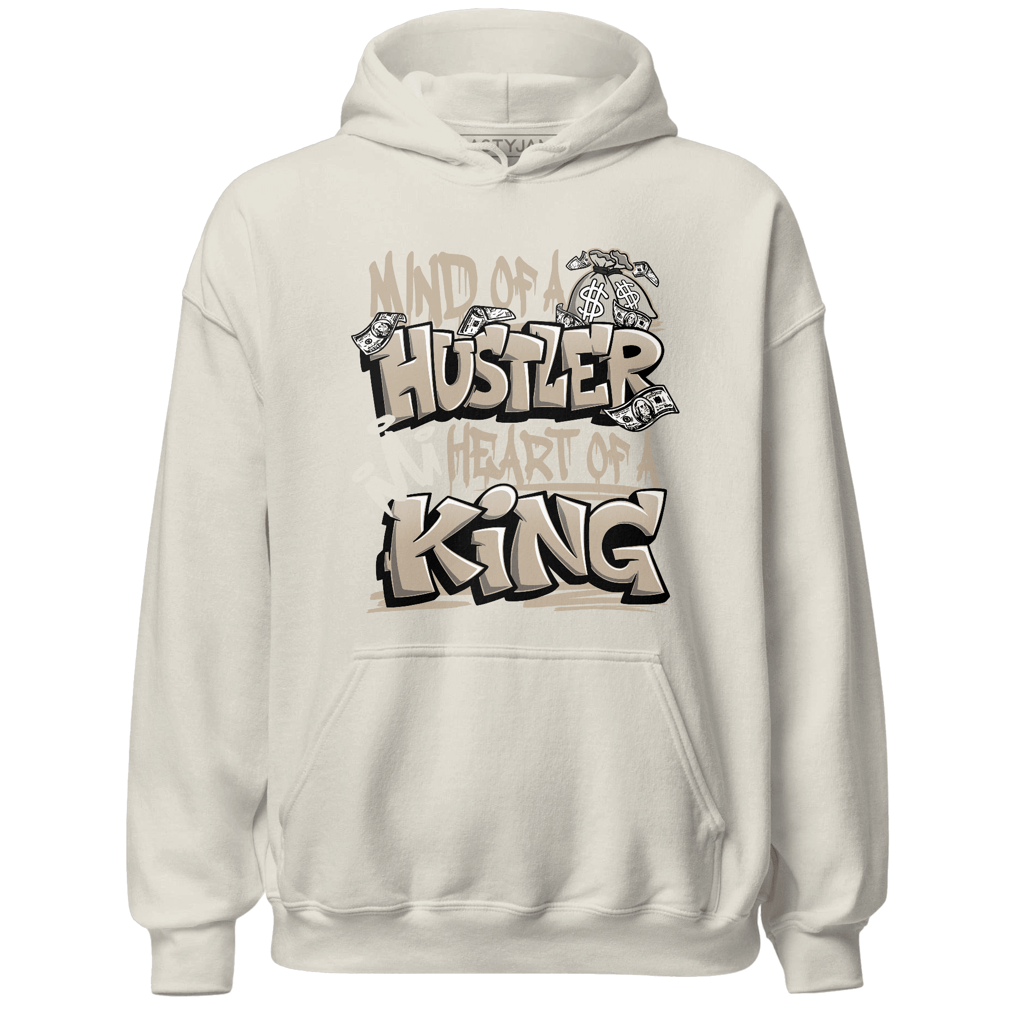 Latte 1s Hoodie Match Hustler Heart King - NastyJamz