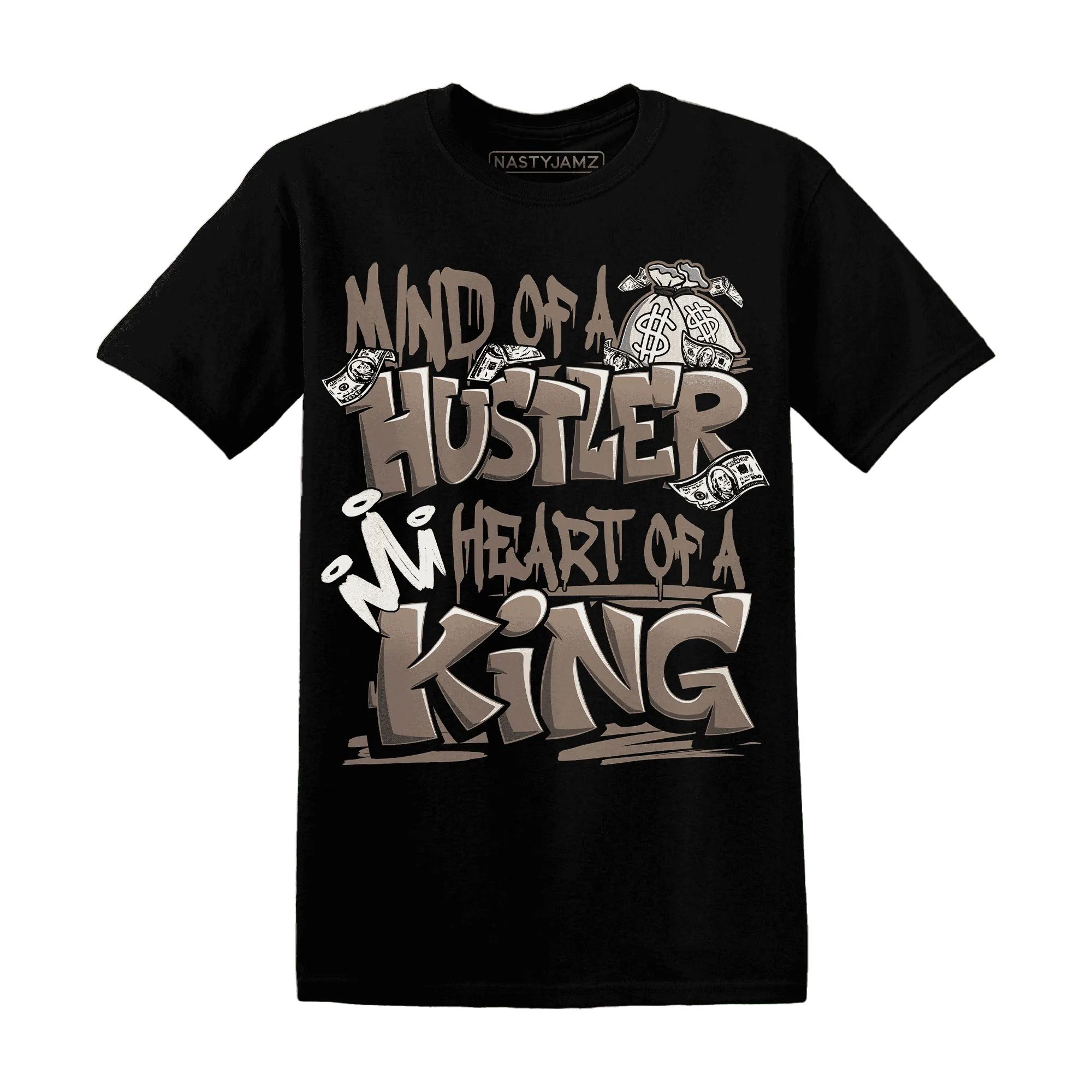 NastyJamz-Low-Mocha-1s-T-Shirt-Match-Hustler-Heart-King