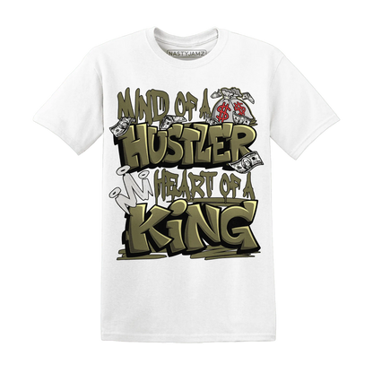NastyJamz-Medium-Olive-1s-T-Shirt-Match-Hustler-Heart-King