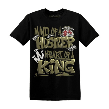 NastyJamz-Medium-Olive-1s-T-Shirt-Match-Hustler-Heart-King
