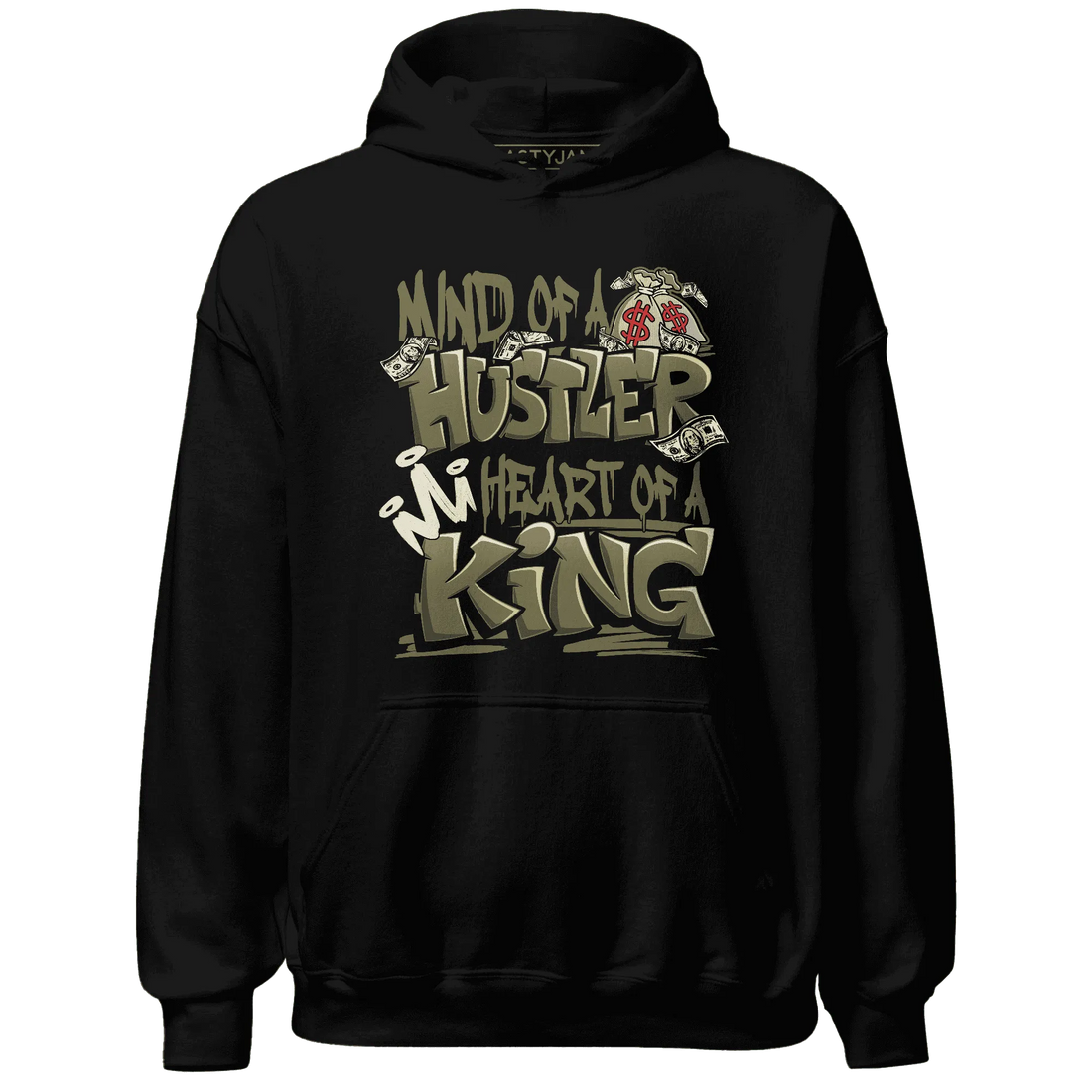 NastyJamz-Medium-Olive-1s-Hoodie-Match-Hustler-Heart-King