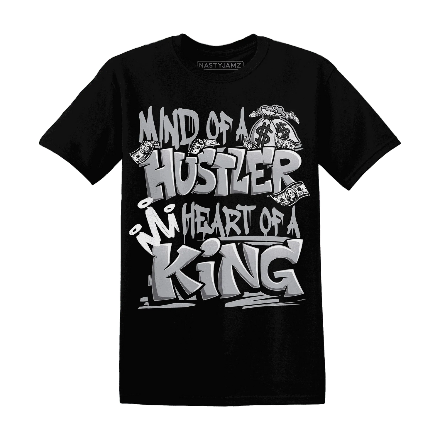 Wolf-Grey-1s-T-Shirt-Match-Hustler-Heart-King