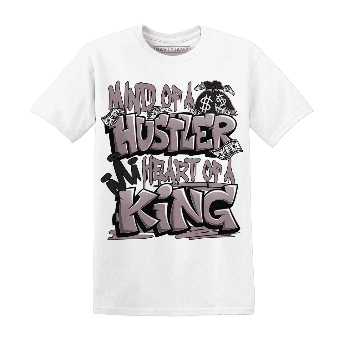 NastyJamz-Black-Violet-Ore-3s-T-Shirt-Match-Hustler-Heart-King