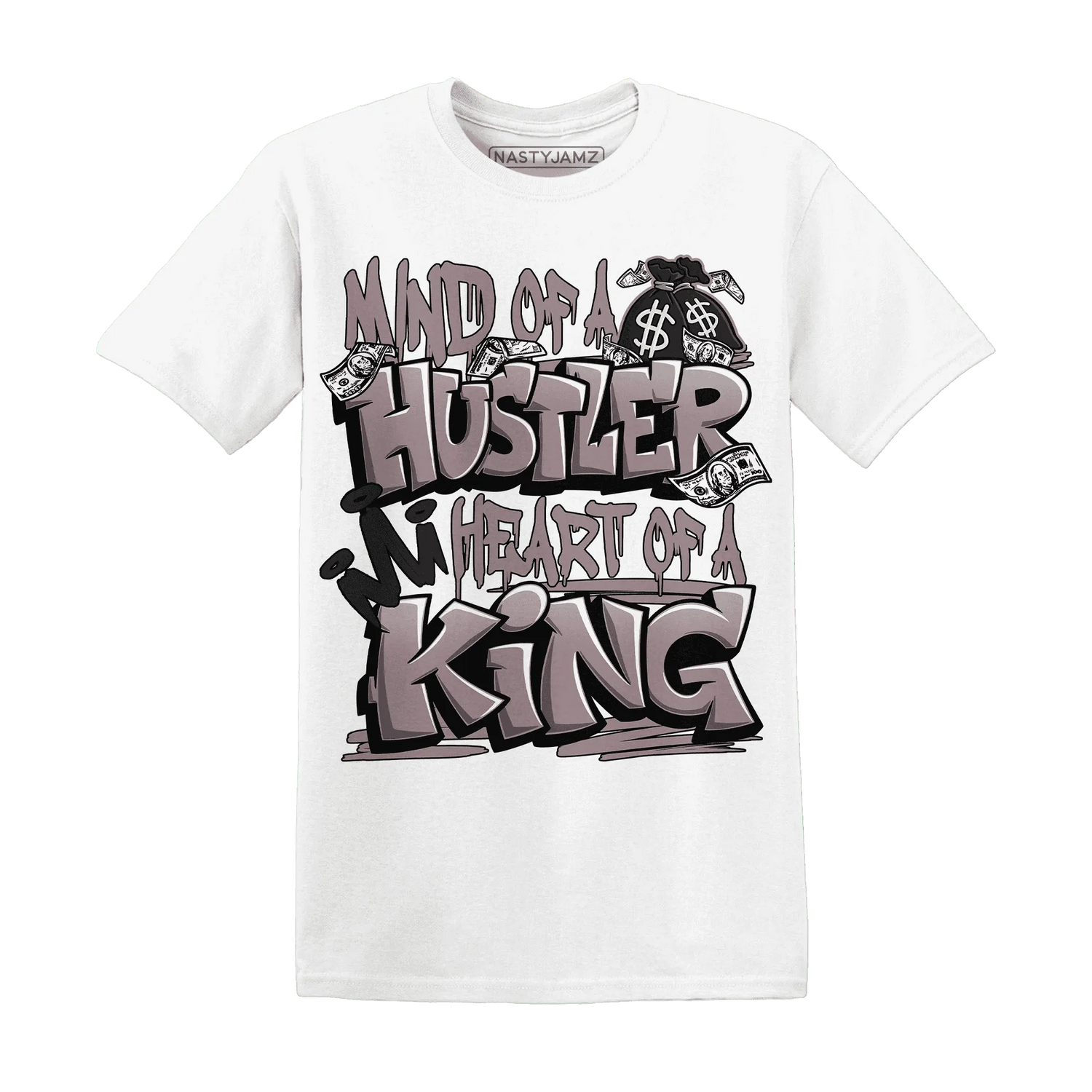 NastyJamz-Black-Violet-Ore-3s-T-Shirt-Match-Hustler-Heart-King