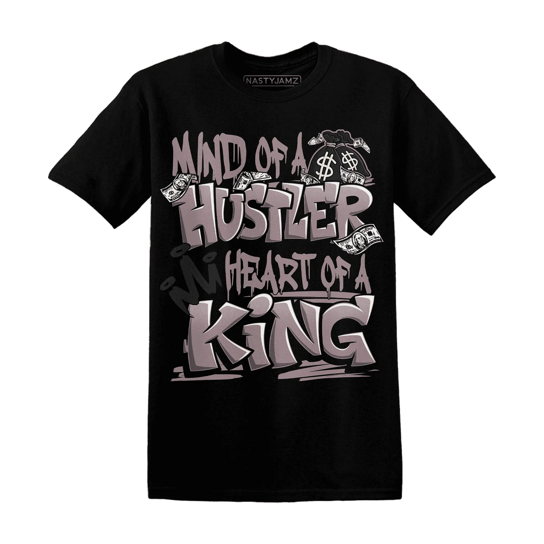 NastyJamz-Black-Violet-Ore-3s-T-Shirt-Match-Hustler-Heart-King