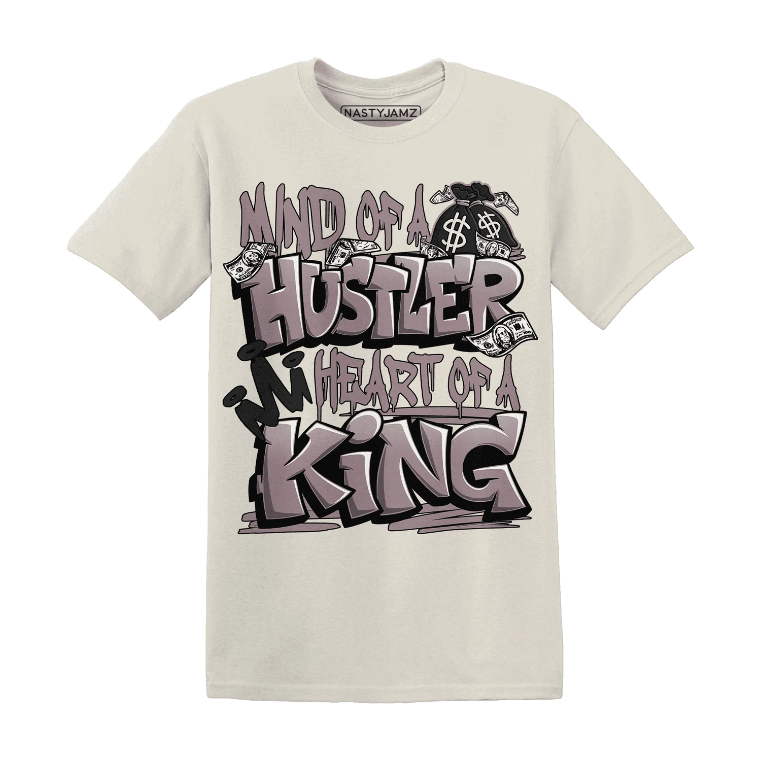NastyJamz-Black-Violet-Ore-3s-T-Shirt-Match-Hustler-Heart-King