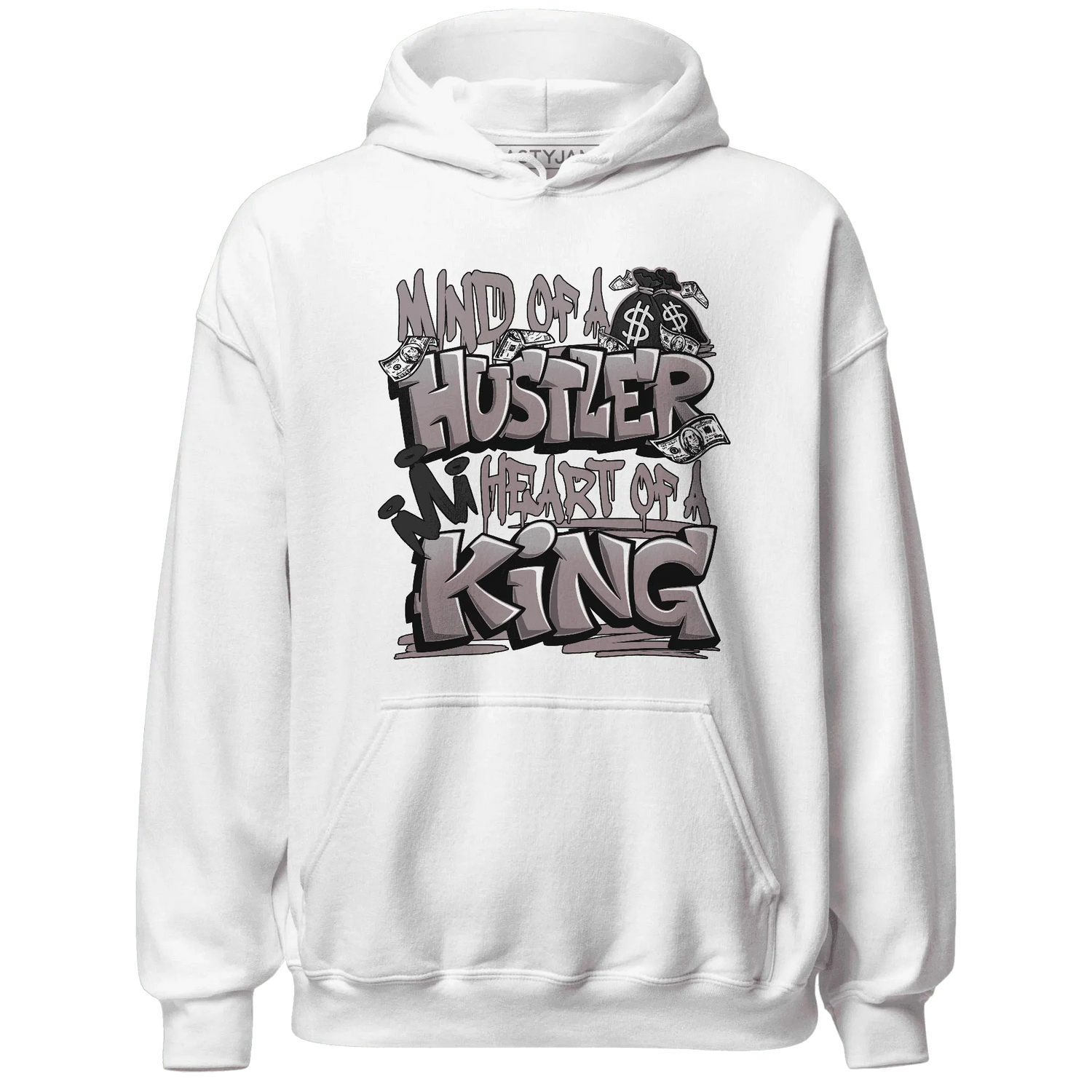 NastyJamz-Black-Violet-Ore-3s-Hoodie-Match-Hustler-Heart-King