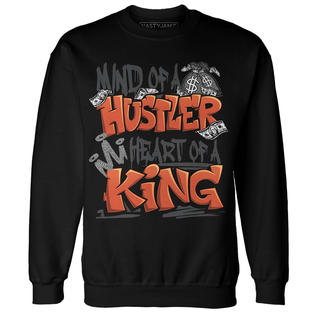 Georgia Peach 3s Sweatshirt Match Hustler Heart King - NastyJamz