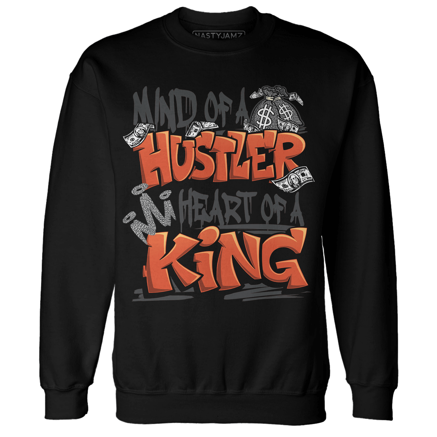 Georgia Peach 3s Sweatshirt Match Hustler Heart King - NastyJamz