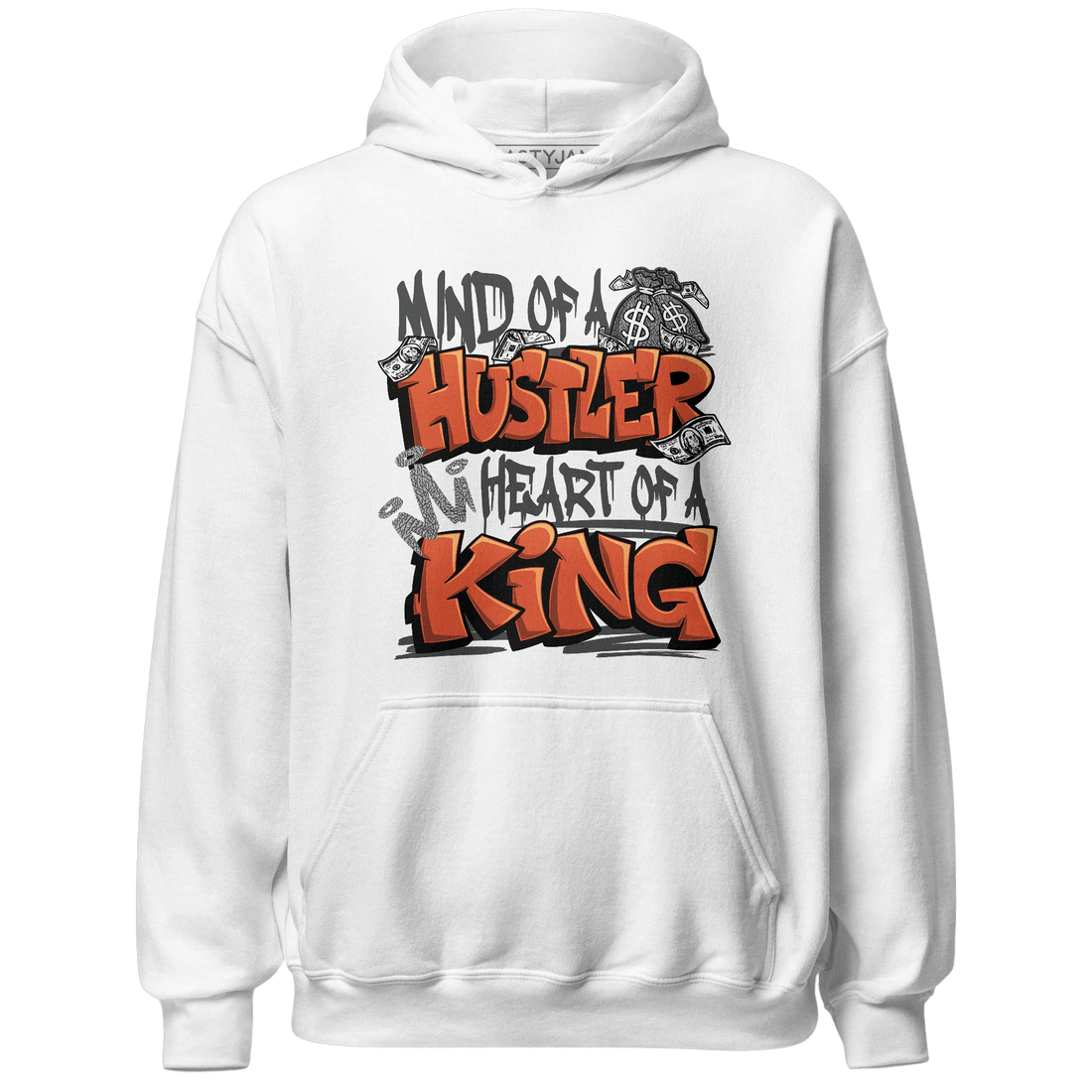 Georgia Peach 3s Hoodie Match Hustler Heart King - NastyJamz