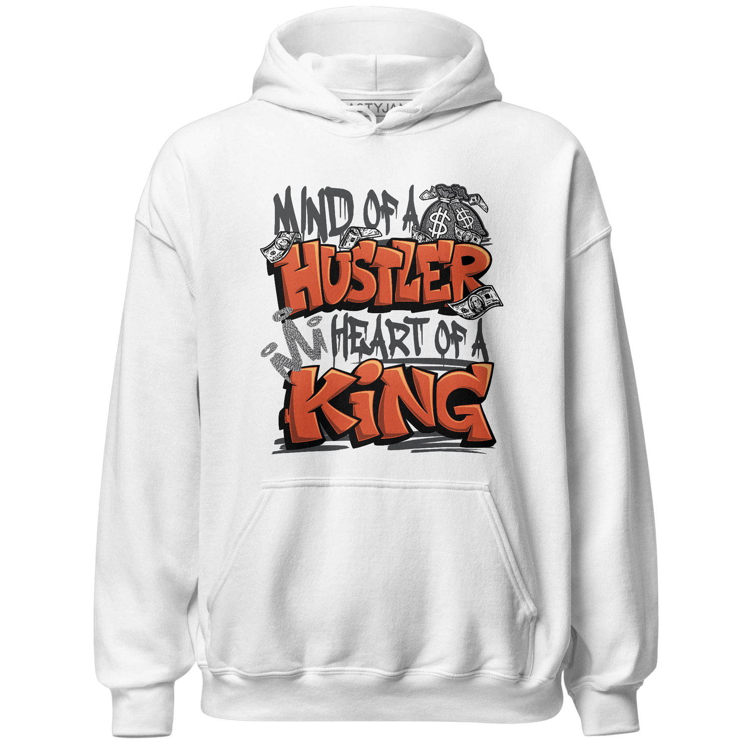 Georgia Peach 3s Hoodie Match Hustler Heart King - NastyJamz