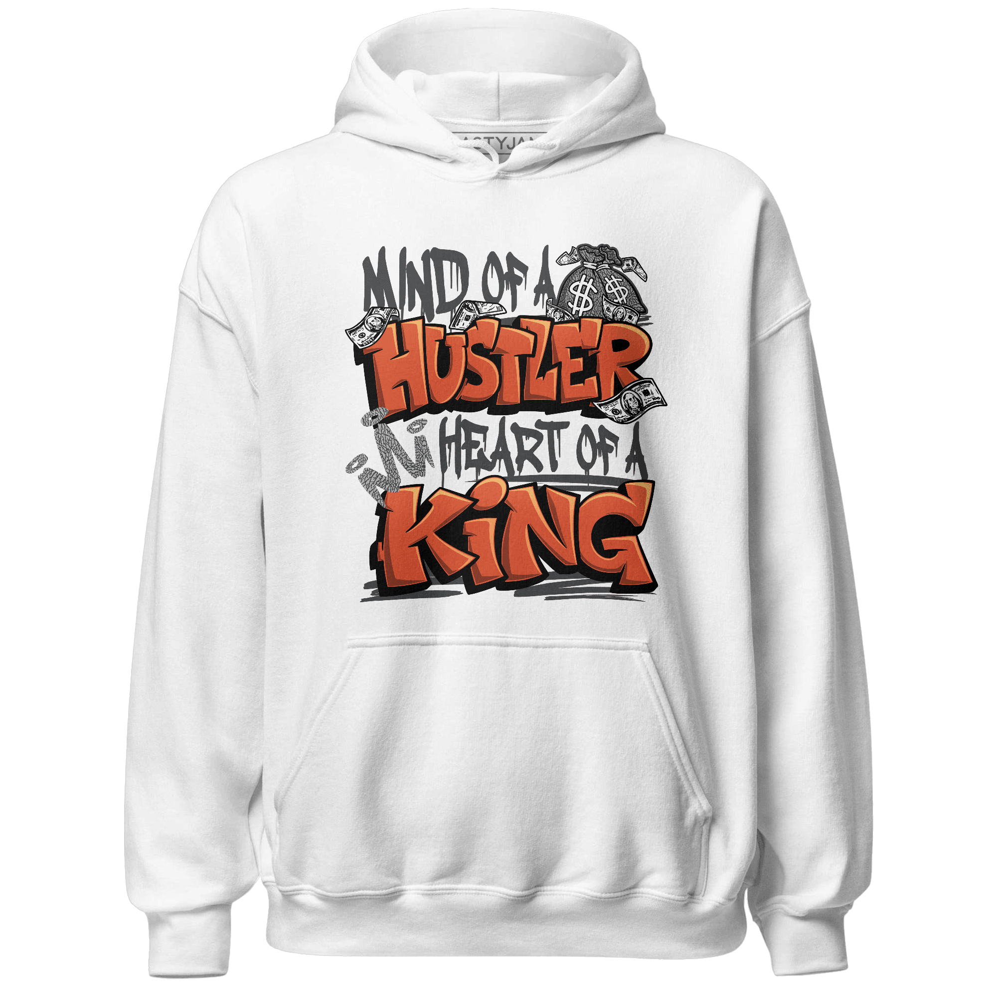 Georgia Peach 3s Hoodie Match Hustler Heart King - NastyJamz