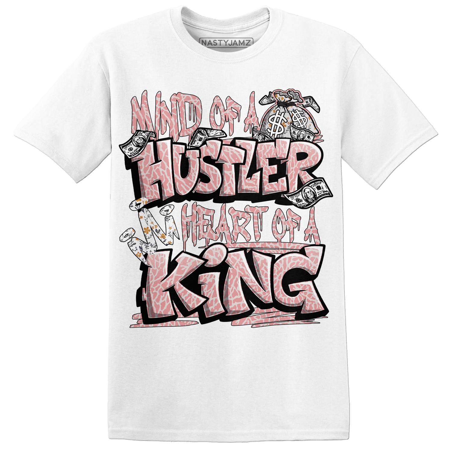 Red Stardust 3s T Shirt Match Hustler Heart King - NastyJamz