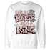 Red Stardust 3s Sweatshirt Match Hustler Heart King - NastyJamz