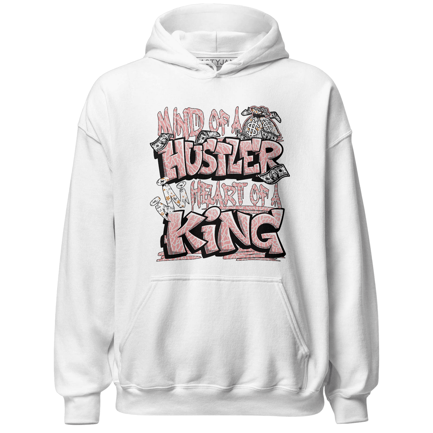 Red Stardust 3s Hoodie Match Hustler Heart King - NastyJamz