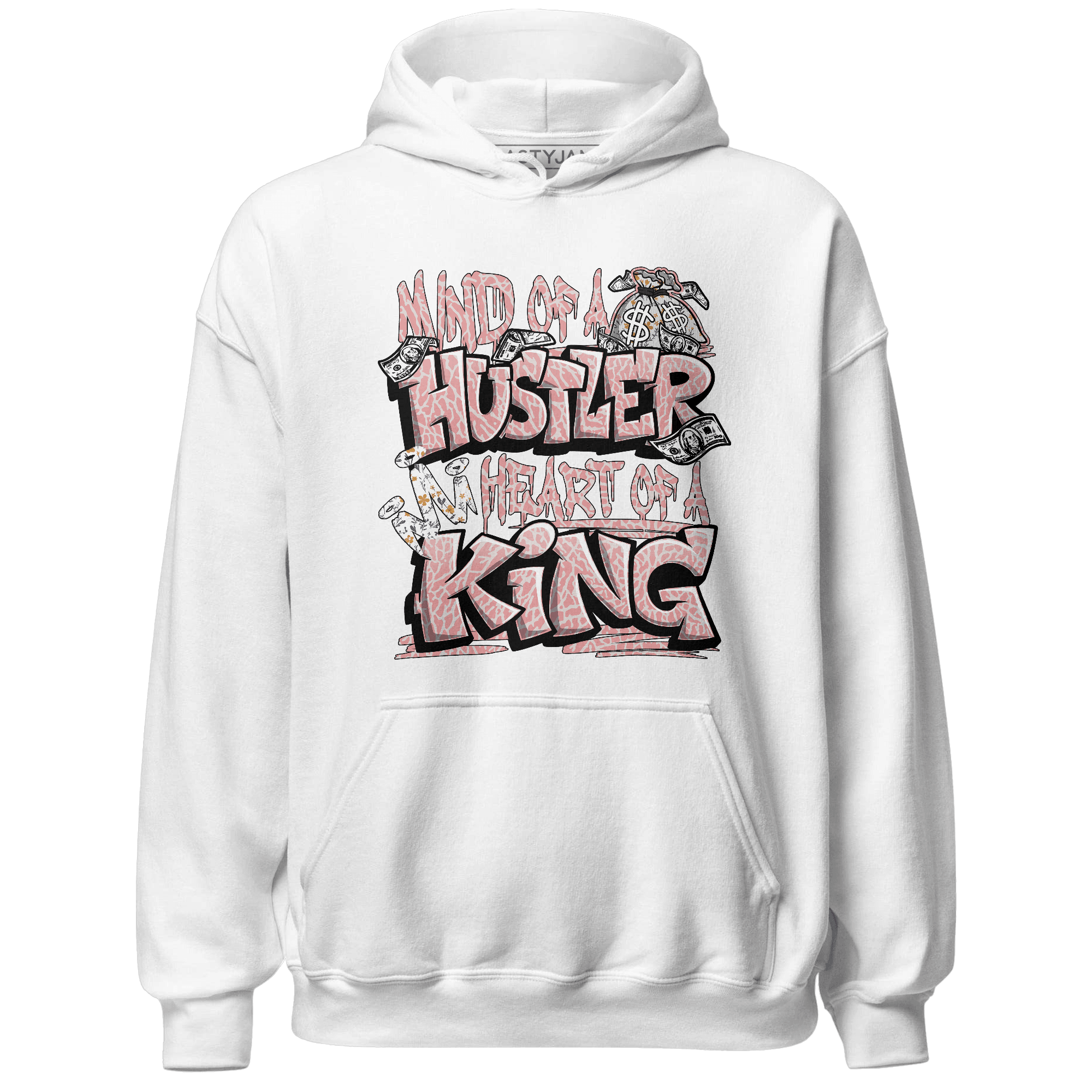 Red Stardust 3s Hoodie Match Hustler Heart King - NastyJamz