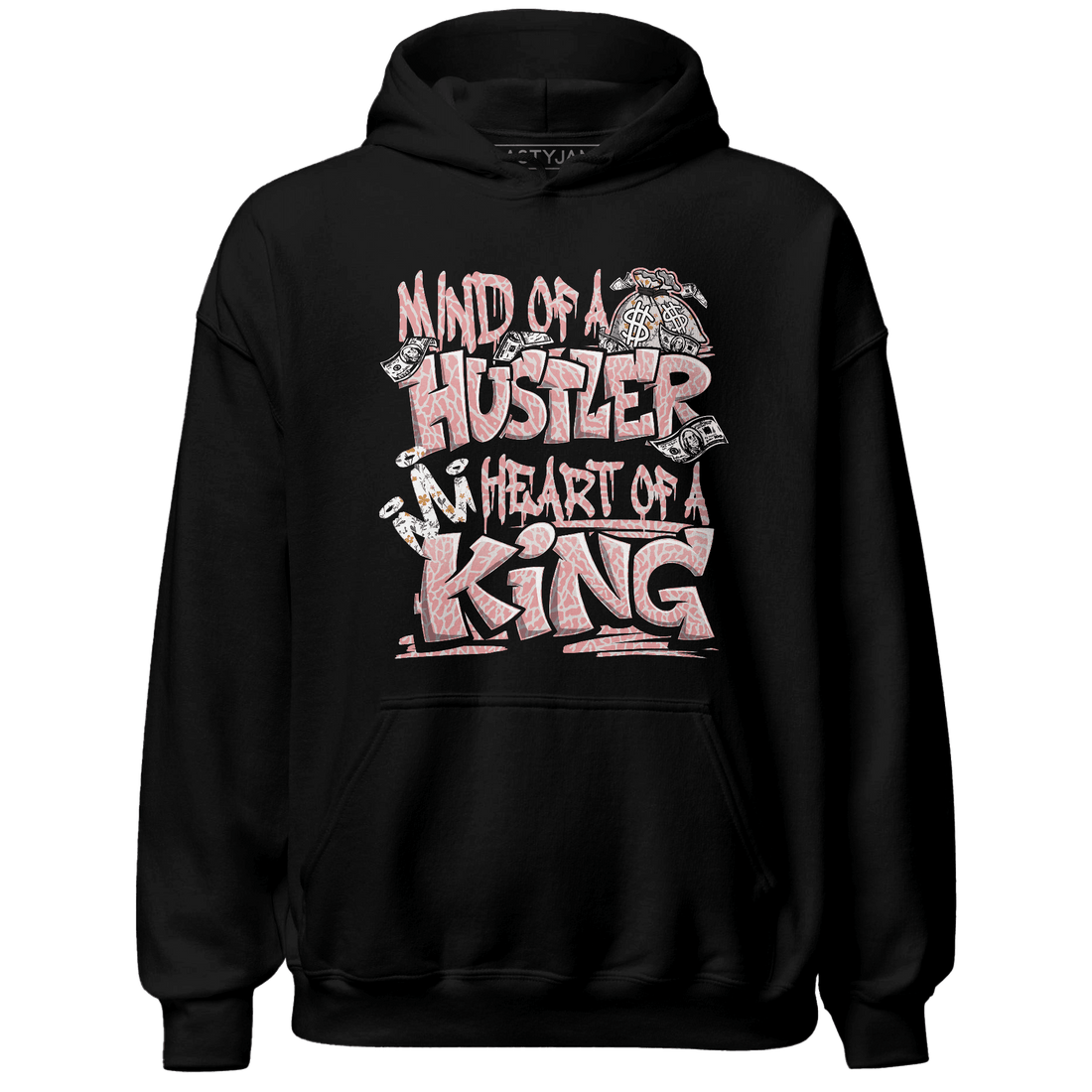 Red Stardust 3s Hoodie Match Hustler Heart King - NastyJamz