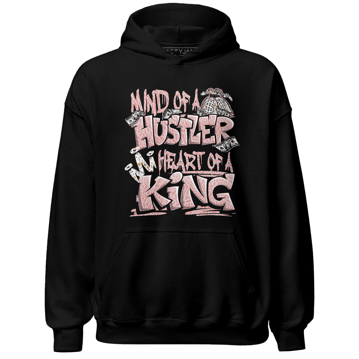 Red Stardust 3s Hoodie Match Hustler Heart King - NastyJamz
