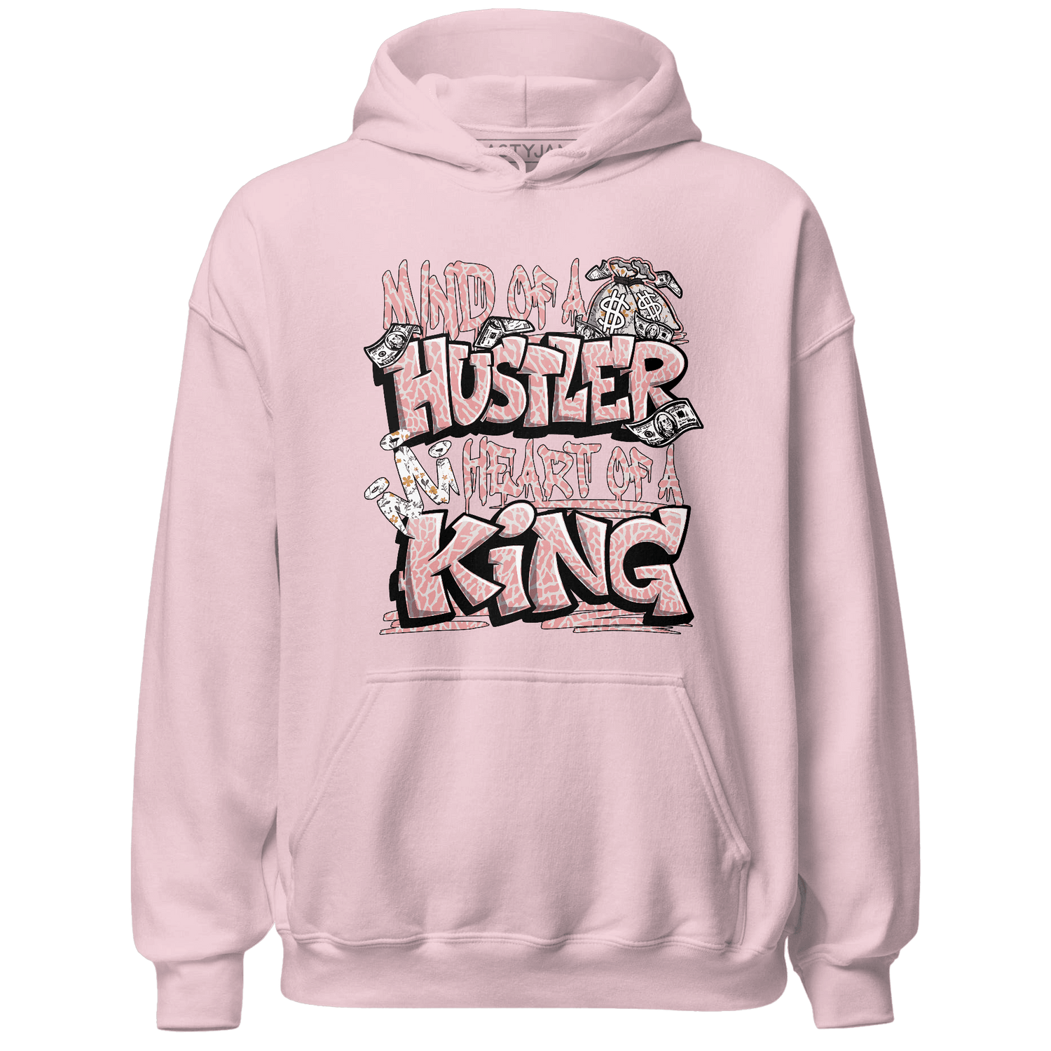 Red Stardust 3s Hoodie Match Hustler Heart King - NastyJamz