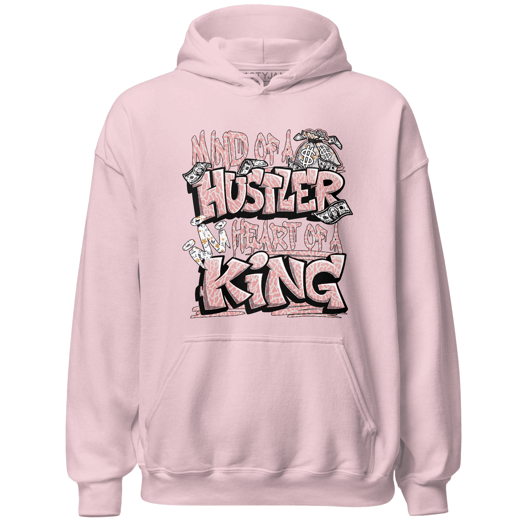 Red Stardust 3s Hoodie Match Hustler Heart King - NastyJamz