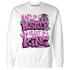GS Hyper Violet 4s Sweatshirt Match Hustler Heart King - NastyJamz
