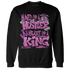 GS Hyper Violet 4s Sweatshirt Match Hustler Heart King - NastyJamz