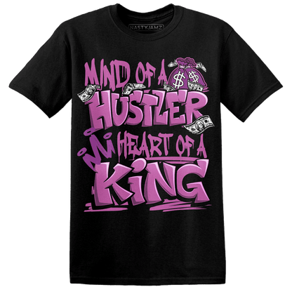 GS Hyper Violet 4s T Shirt Match Hustler Heart King - NastyJamz
