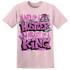 GS Hyper Violet 4s T Shirt Match Hustler Heart King - NastyJamz