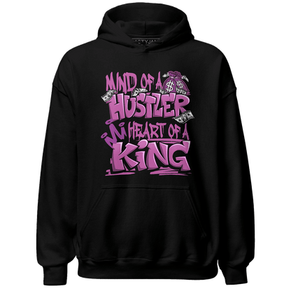GS Hyper Violet 4s Hoodie Match Hustler Heart King - NastyJamz